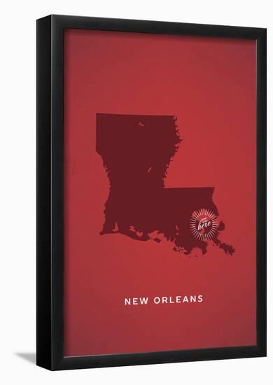 You Are Here New Orleans-null-Framed Poster