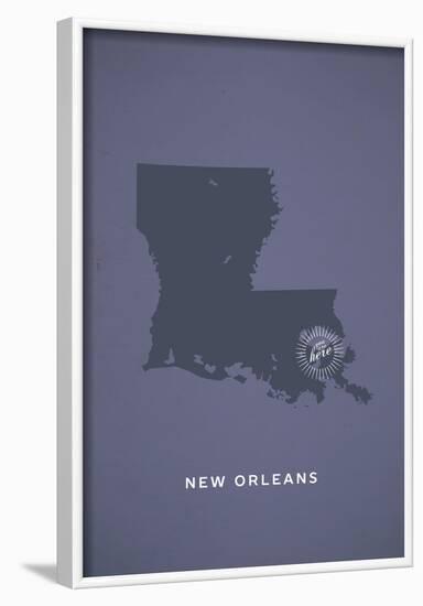 You Are Here New Orleans-null-Framed Poster