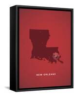 You Are Here New Orleans-null-Framed Stretched Canvas