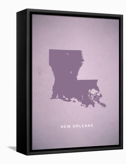 You Are Here New Orleans-null-Framed Stretched Canvas