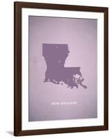 You Are Here New Orleans-null-Framed Art Print