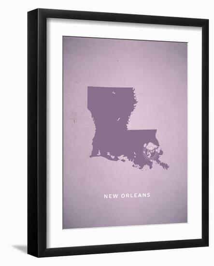 You Are Here New Orleans-null-Framed Art Print