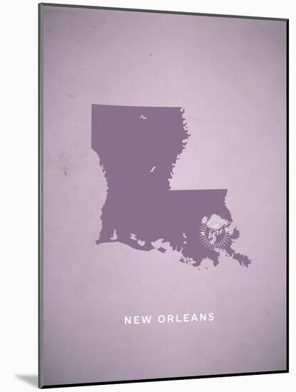 You Are Here New Orleans-null-Mounted Art Print