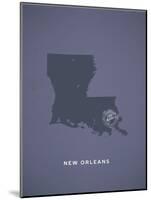 You Are Here New Orleans-null-Mounted Art Print