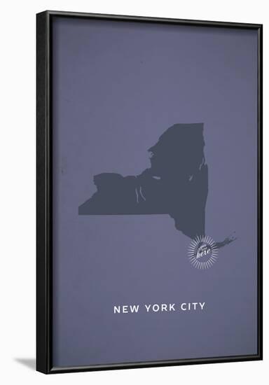 You Are Here New York-null-Framed Poster