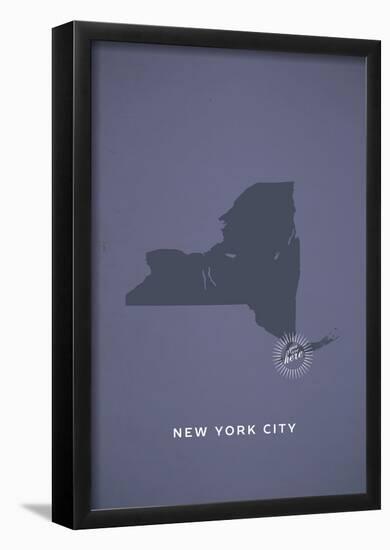 You Are Here New York-null-Framed Poster