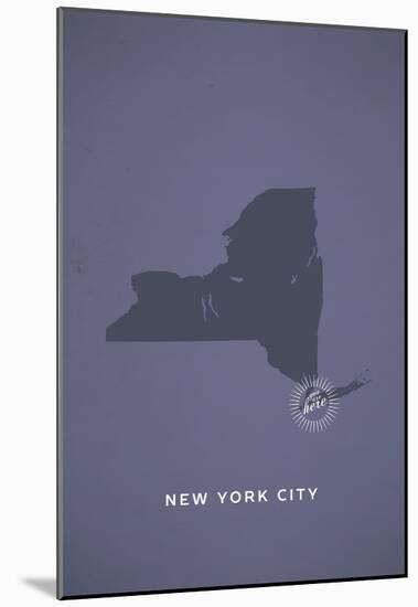 You Are Here New York-null-Mounted Poster