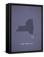 You Are Here New York-null-Framed Stretched Canvas