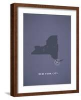 You Are Here New York-null-Framed Art Print
