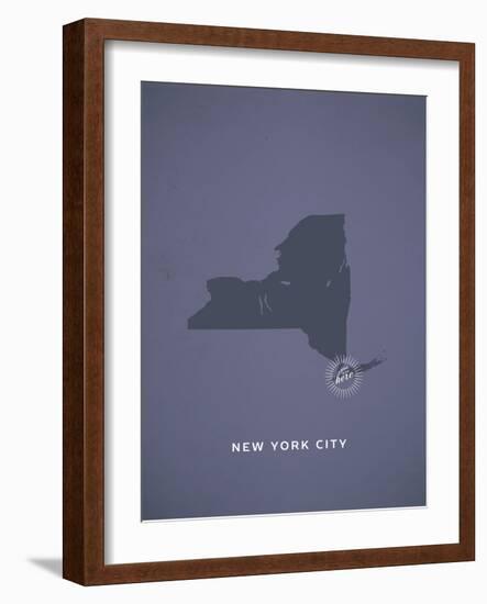 You Are Here New York-null-Framed Art Print