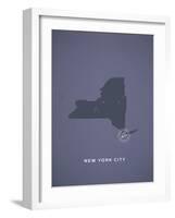 You Are Here New York-null-Framed Art Print