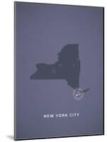 You Are Here New York-null-Mounted Art Print