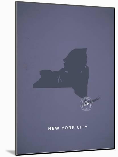 You Are Here New York-null-Mounted Art Print