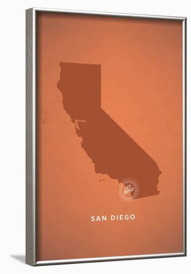 You Are Here San Diego-null-Framed Poster