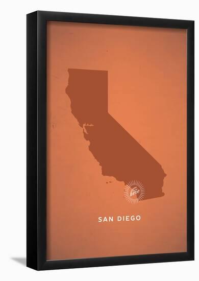 You Are Here San Diego-null-Framed Poster