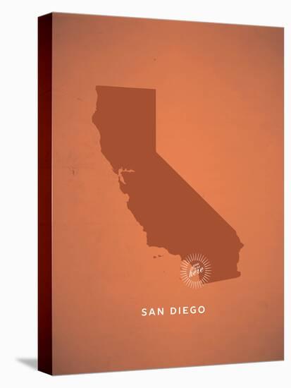 You Are Here San Diego-null-Stretched Canvas