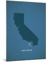 You Are Here San Diego-null-Mounted Art Print