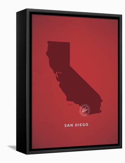 You Are Here San Diego-null-Framed Stretched Canvas
