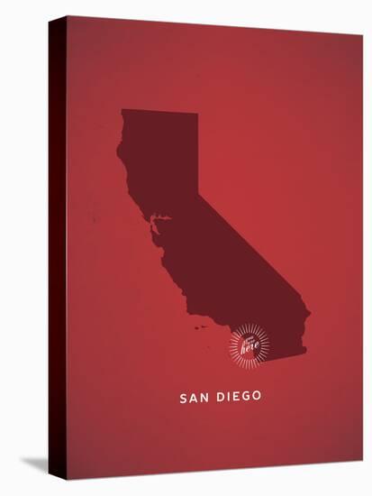 You Are Here San Diego-null-Stretched Canvas