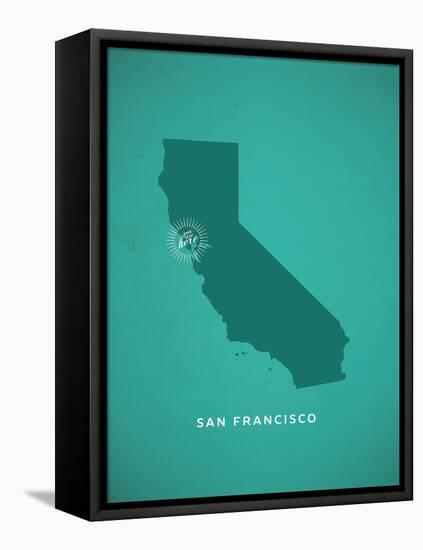 You Are Here San Francisco-null-Framed Stretched Canvas