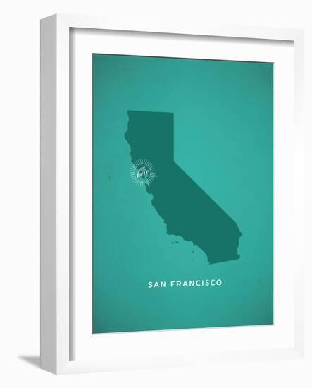 You Are Here San Francisco-null-Framed Art Print