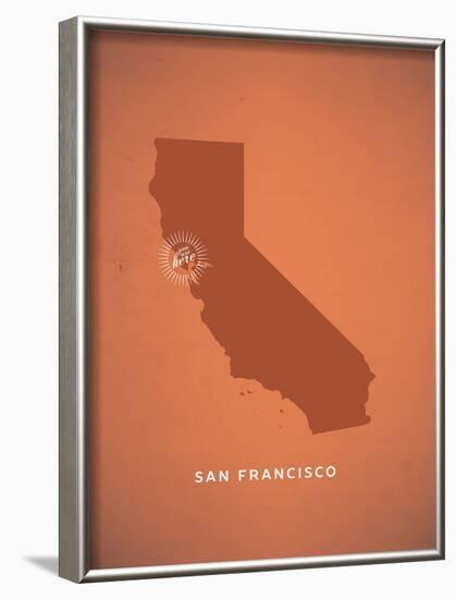 You Are Here San Francisco-null-Framed Art Print