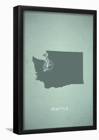 You Are Here Seattle-null-Framed Poster