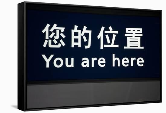 You are Here Sign-Paul Souders-Framed Stretched Canvas