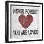 You Are Loved Sq-N. Harbick-Framed Art Print