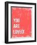 You are Lovely-Kindred Sol Collective-Framed Art Print