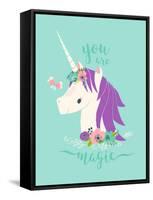 You are Magic Unicorn-Heather Rosas-Framed Stretched Canvas