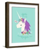 You are Magic Unicorn-Heather Rosas-Framed Art Print