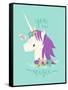 You are Magic Unicorn-Heather Rosas-Framed Stretched Canvas