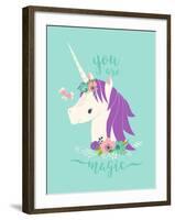 You are Magic Unicorn-Heather Rosas-Framed Art Print