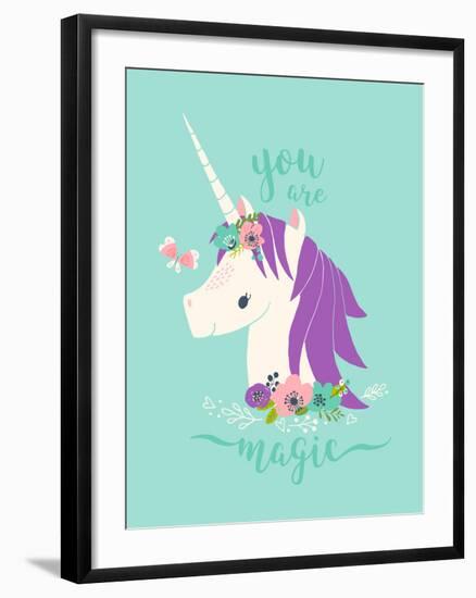 You are Magic Unicorn-Heather Rosas-Framed Art Print