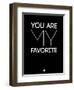 You are My Favorite Black-NaxArt-Framed Art Print