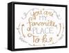 You are My Favorite I-SD Graphics Studio-Framed Stretched Canvas