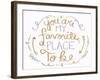 You are My Favorite I-SD Graphics Studio-Framed Art Print