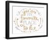 You are My Favorite I-SD Graphics Studio-Framed Art Print