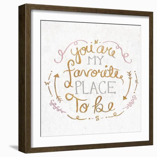 You are My Favorite Square-SD Graphics Studio-Framed Art Print