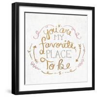 You are My Favorite Square-SD Graphics Studio-Framed Art Print