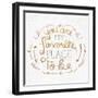 You are My Favorite Square-SD Graphics Studio-Framed Art Print