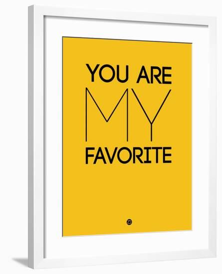 You are My Favorite Yellow-NaxArt-Framed Art Print