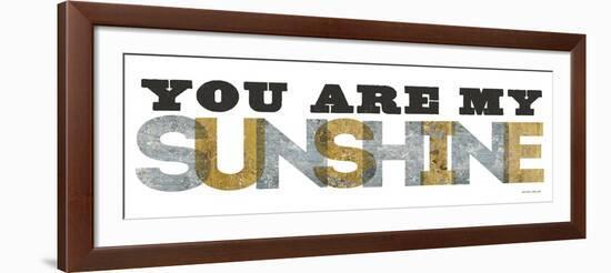 You Are My Sunshine Silver Gold-Michael Mullan-Framed Art Print