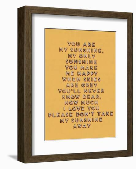 You Are My Sunshine-null-Framed Giclee Print