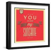 You are My Sunshine-Lorand Okos-Framed Art Print