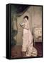 You Are My Valentine, Love Letter with Roses-Auguste Toulmouche-Framed Stretched Canvas