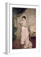 You Are My Valentine, Love Letter with Roses-Auguste Toulmouche-Framed Giclee Print