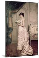 You Are My Valentine, Love Letter with Roses-Auguste Toulmouche-Mounted Giclee Print