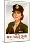 You Are Needed Now Join the Army Nurse Corps WWII War Propaganda Art Print Poster-null-Mounted Poster